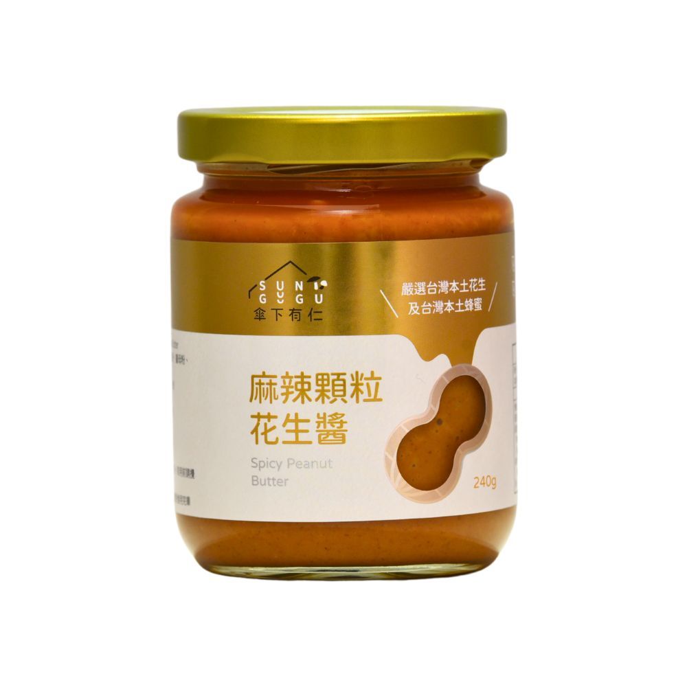 麻辣顆粒花生醬240g