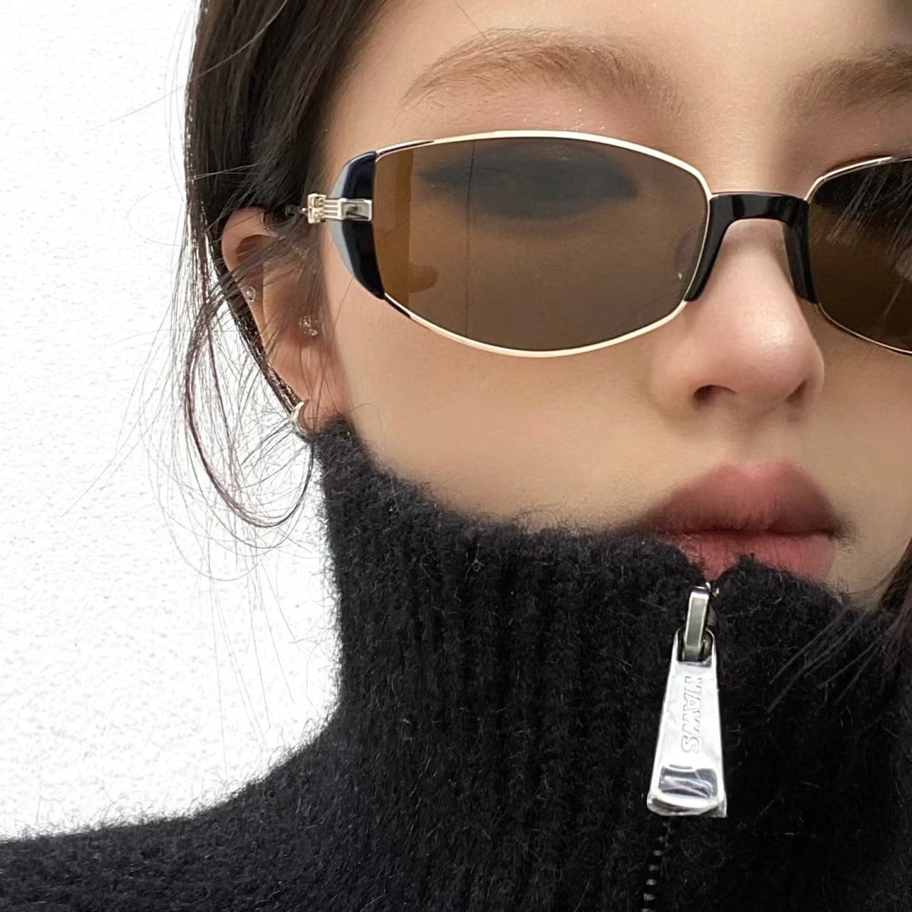 窄框貓眼摩登墨鏡（三色）