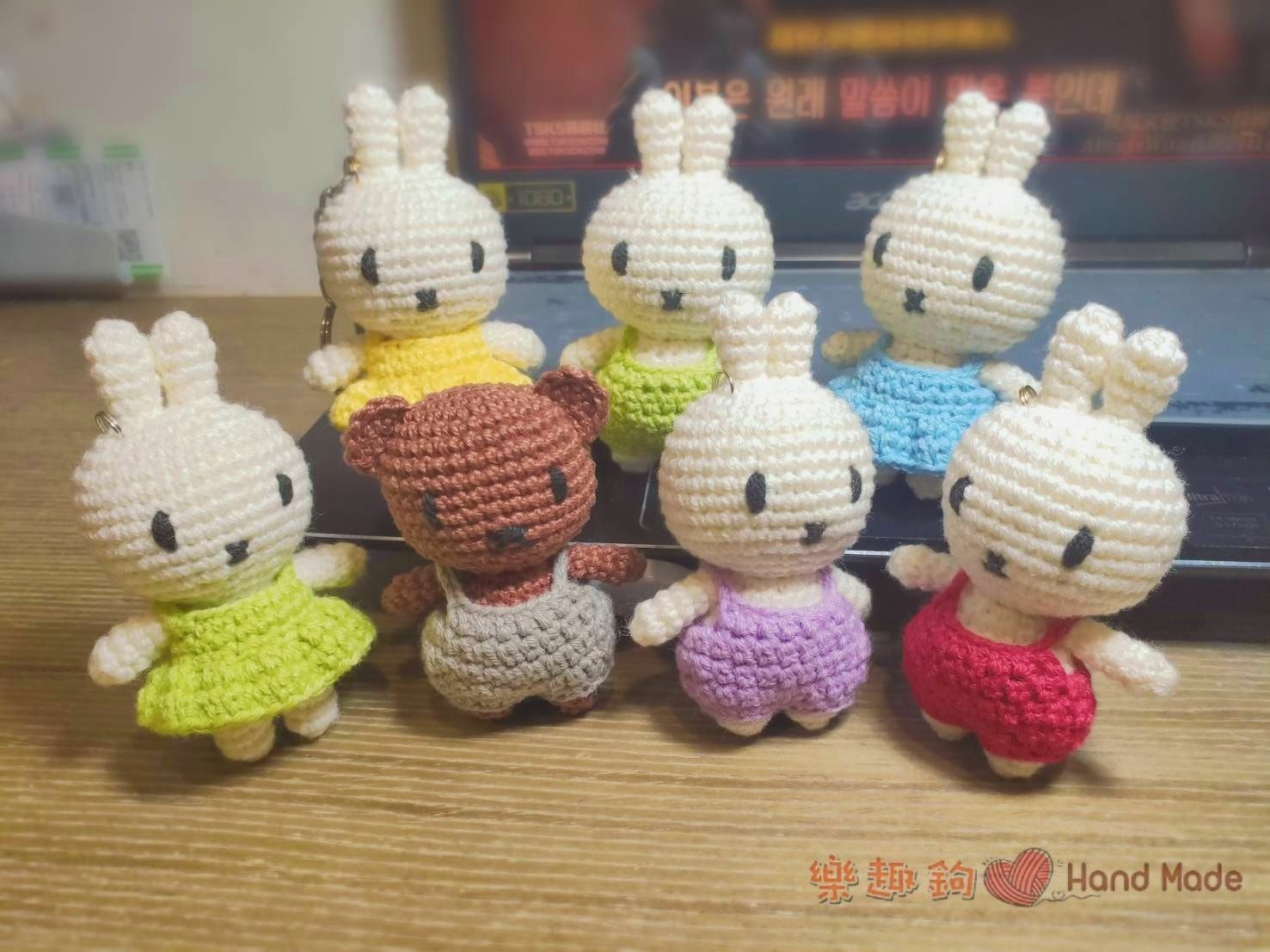 🐰  Mini Miffy  🐰 迷你米菲兔吊飾材料包