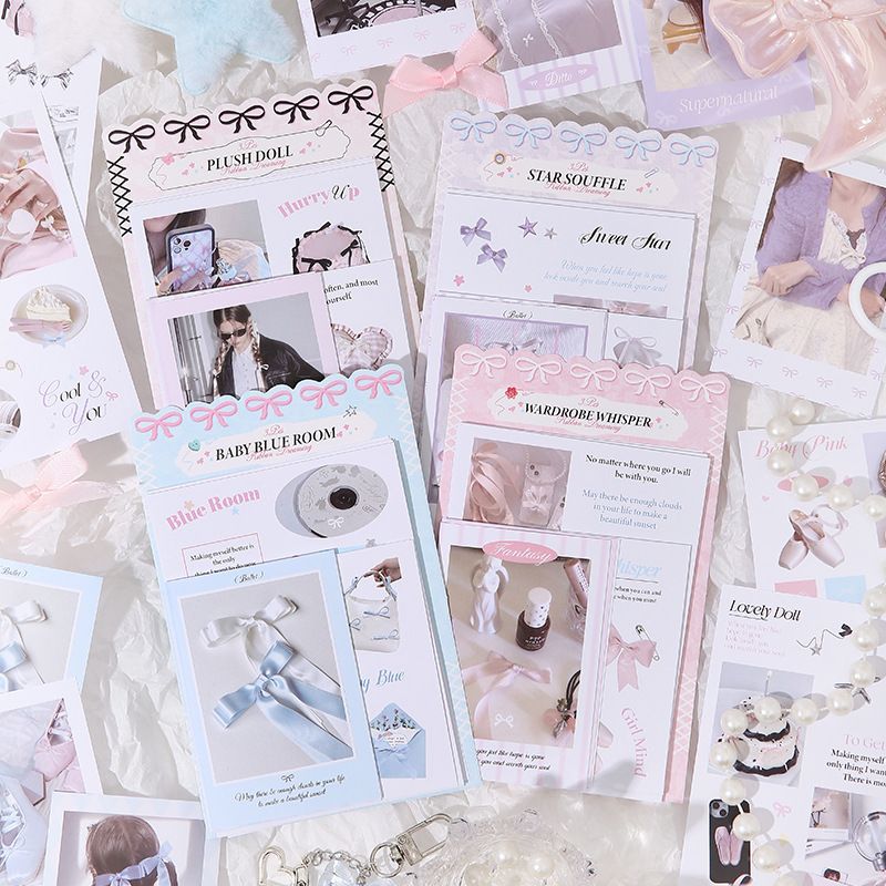 🩰【6月新品x芭蕾風x貼紙包/卷】緞帶篇章/芭蕾幻想◆手帳/包裝/拼貼裝飾🩰