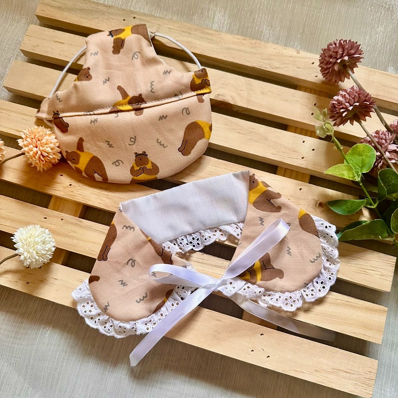 瑜伽熊寵物遮陽帽領巾組