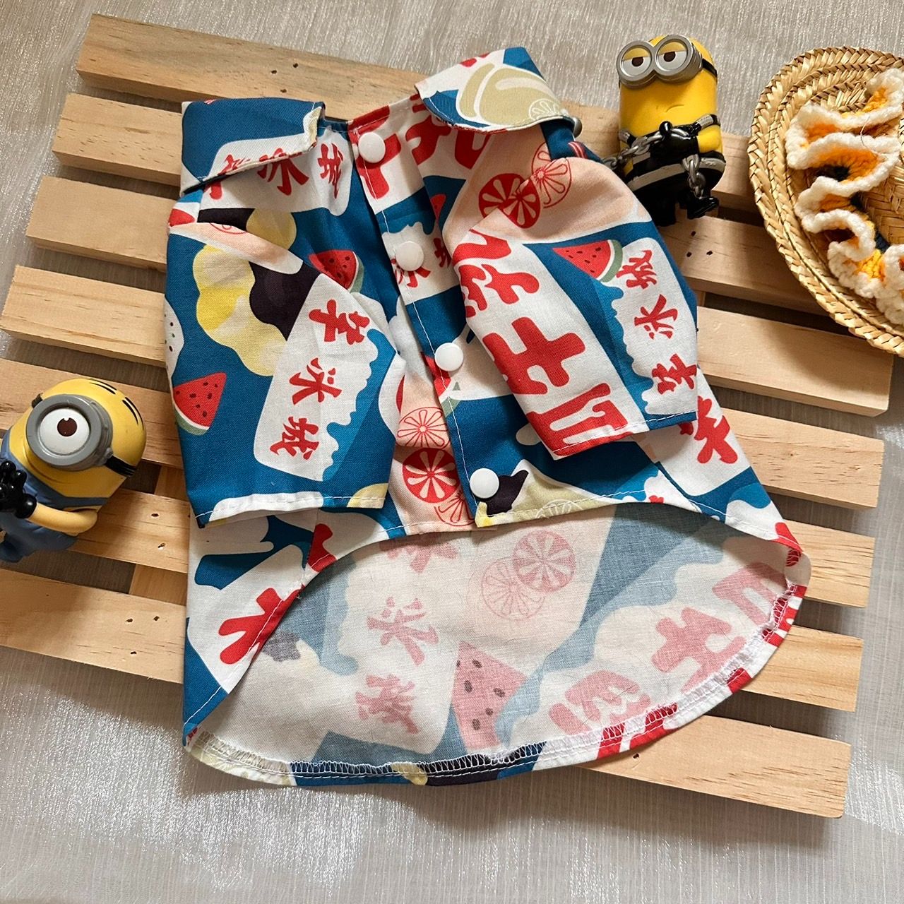 寵物剉冰木瓜牛奶花襯衫