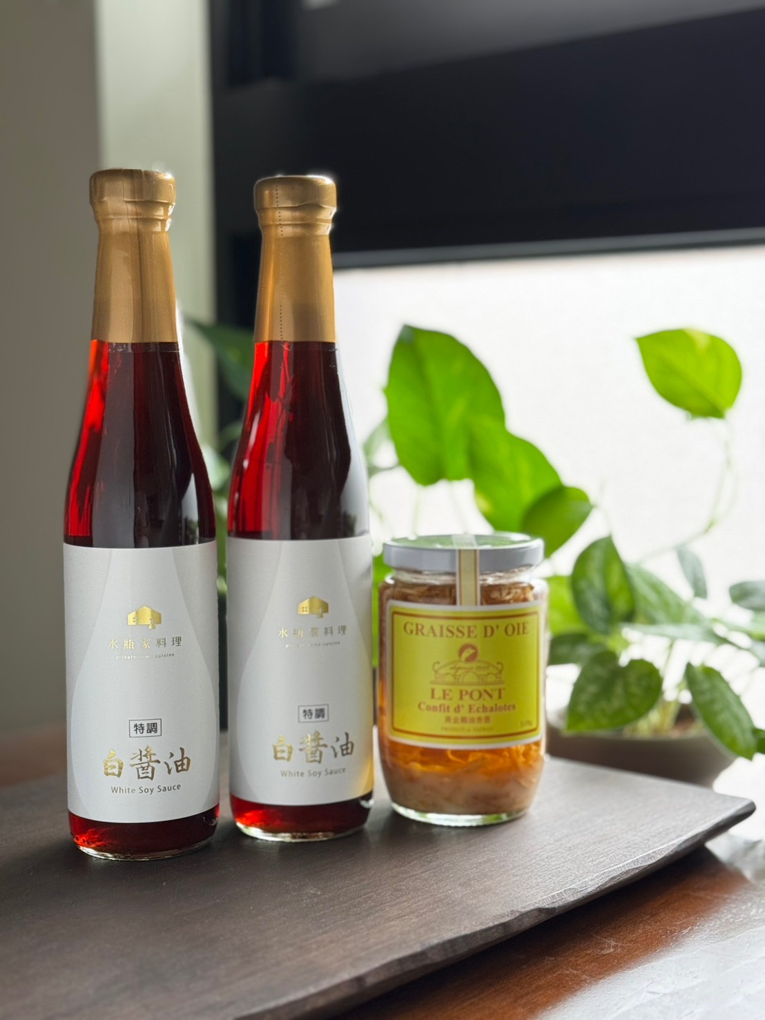 特調白醬油x2瓶＋樂朋黃金鵝油蔥1瓶 （3入優惠組$660） 常溫商品購物滿$499 7-11店取免運