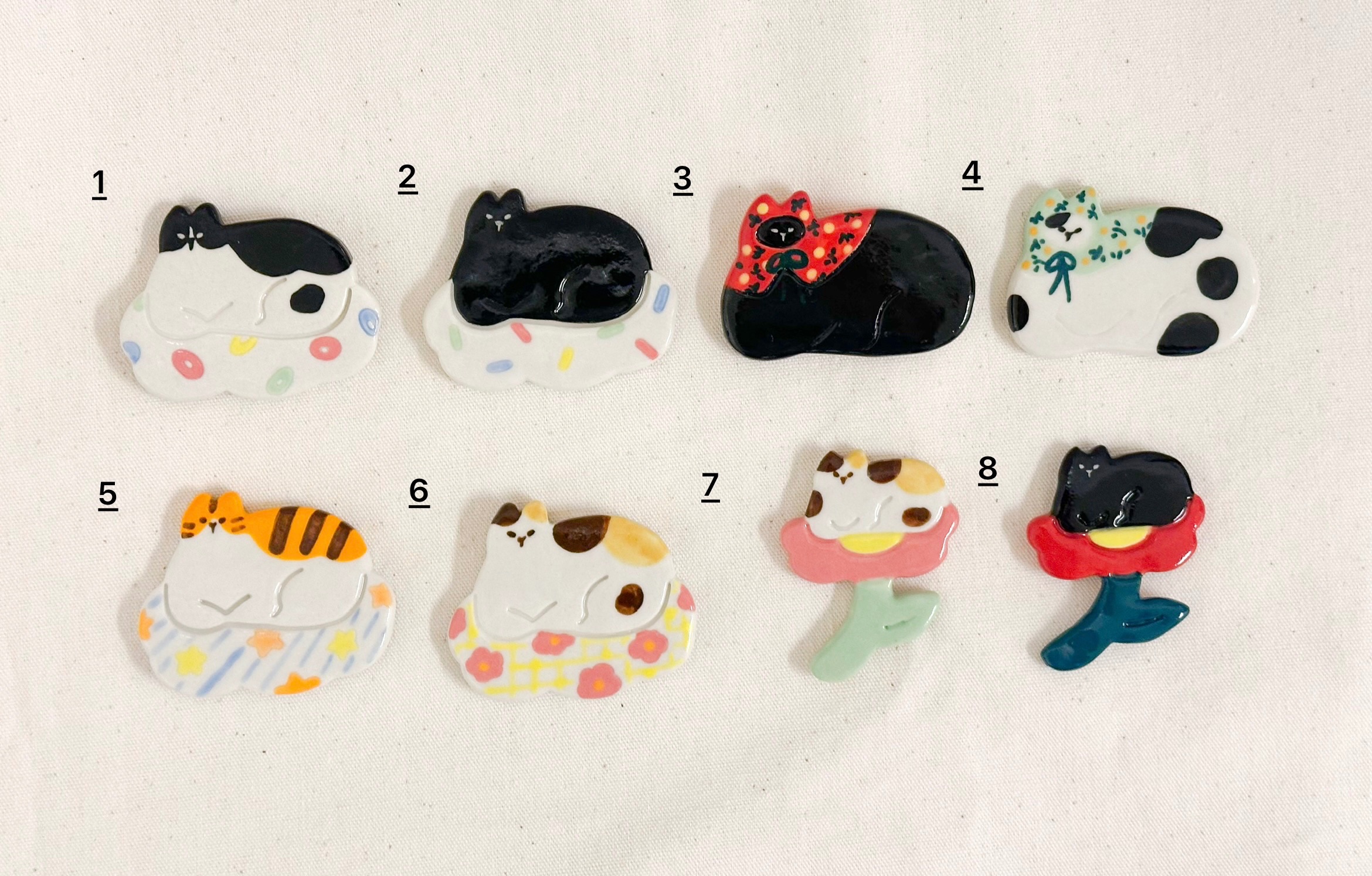 手作陶瓷磁鐵-綜合款