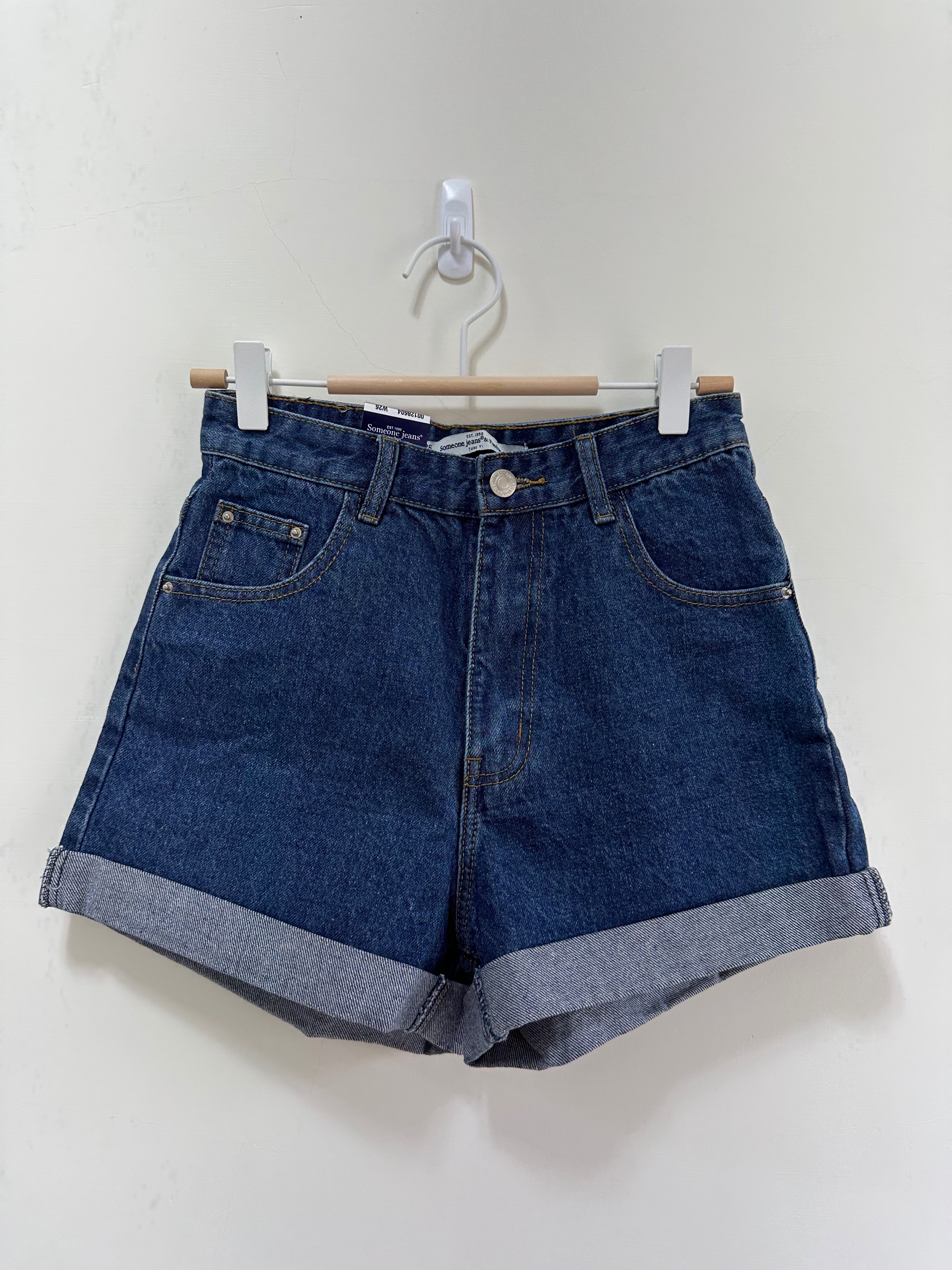 全新 Someone jeans＆Fashion 牛仔打褶短褲 26