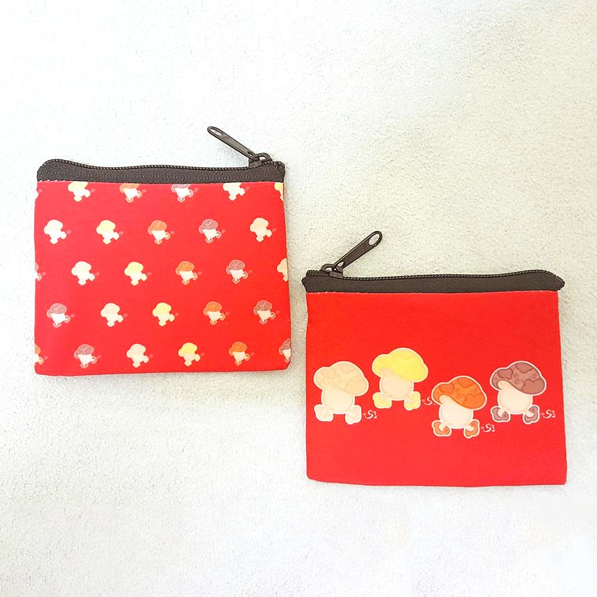 同人 二創 桃皮絨 收納包 丨 迷宮飯 走路菇款