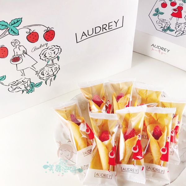 日本 禮盒 AUDREY 草莓 花束 奶油 巧克力 餅乾 花束餅 甜筒 捲餅 超人氣 伴手禮 【美麗密碼】