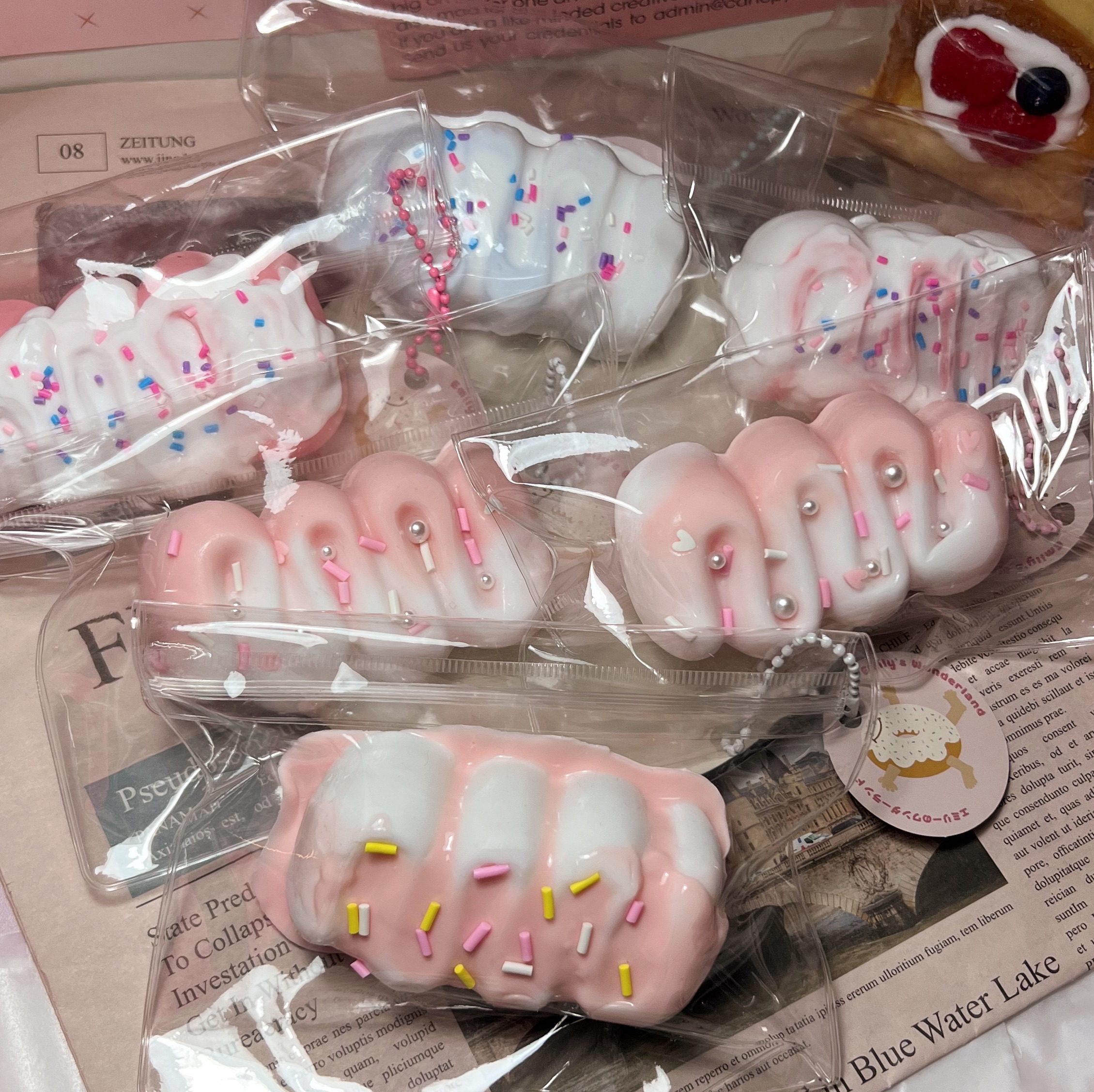 ฅ 艾蜜莉的遊樂園 ฅ 奶油條系列 矽膠捏捏 食物捏捏