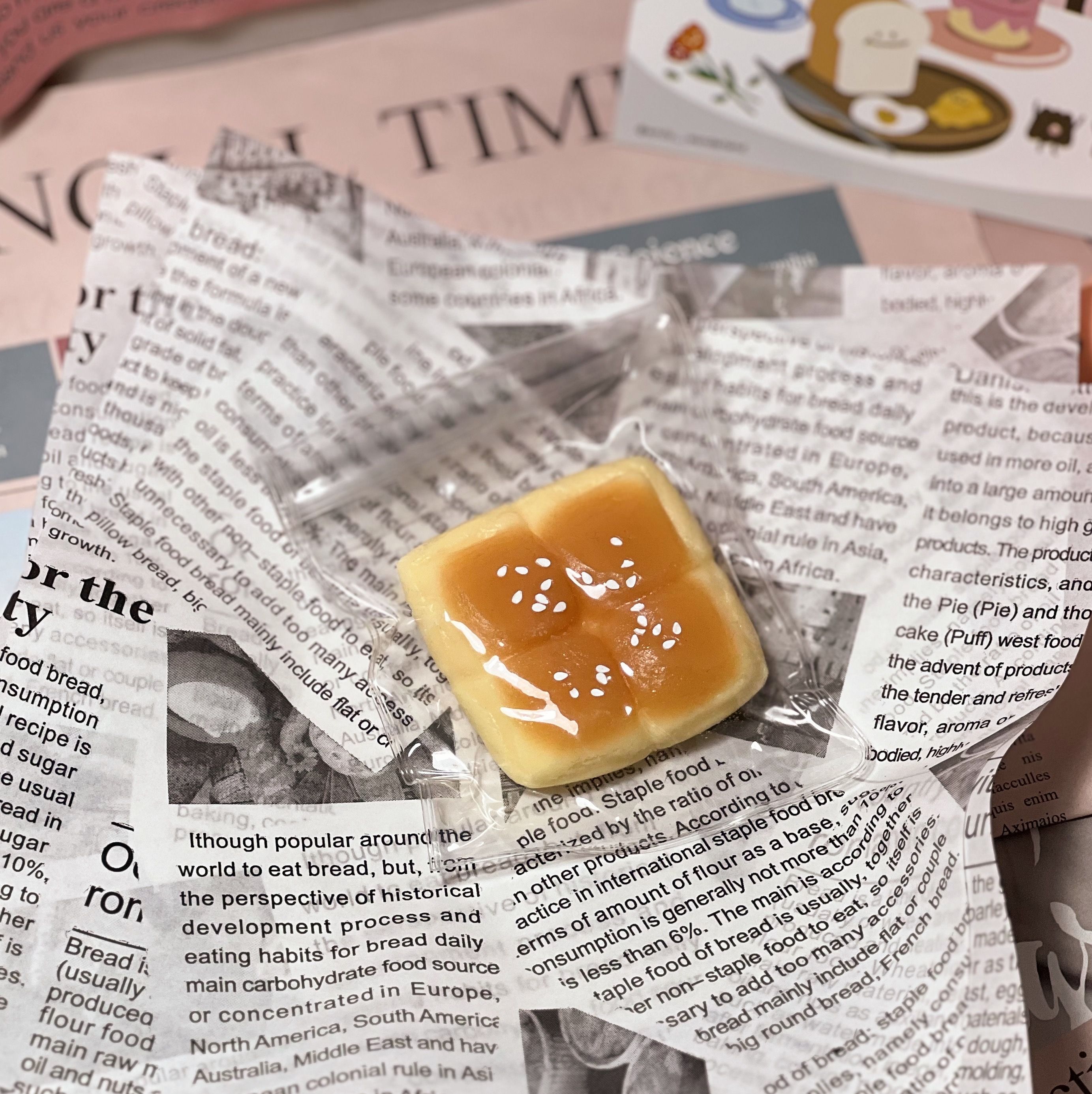 ฅ 艾蜜莉的遊樂園 ฅ 四連麵包 硅膠 矽膠捏捏 食物捏捏 捏捏