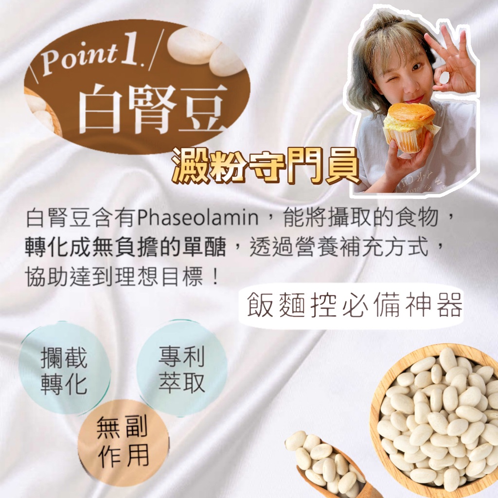 白腎豆膠囊 抑制澱粉吸收