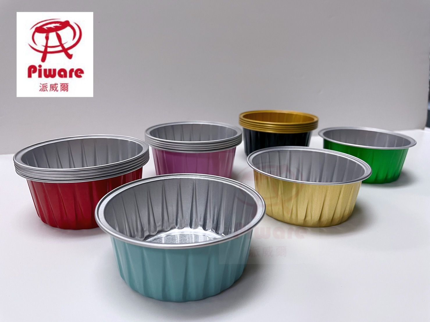 [strabwerry888限定賣場]125ml耐烤杯鋁箔杯-黑、金、粉紅、藍各125PCS （含蓋）