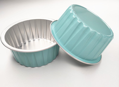 [linyuyu1110 限定賣場] 300入 125ml 圓形蒂芬妮藍耐烤鋁箔盒 （不含蓋）