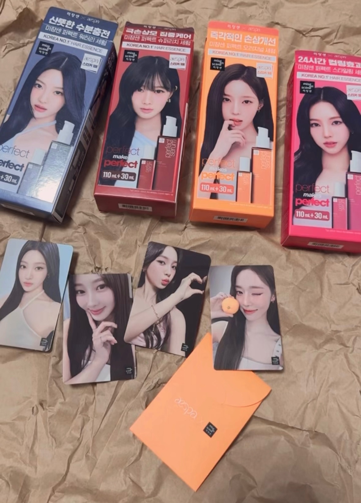 Miseenscene X a e s p a 髮油小卡組