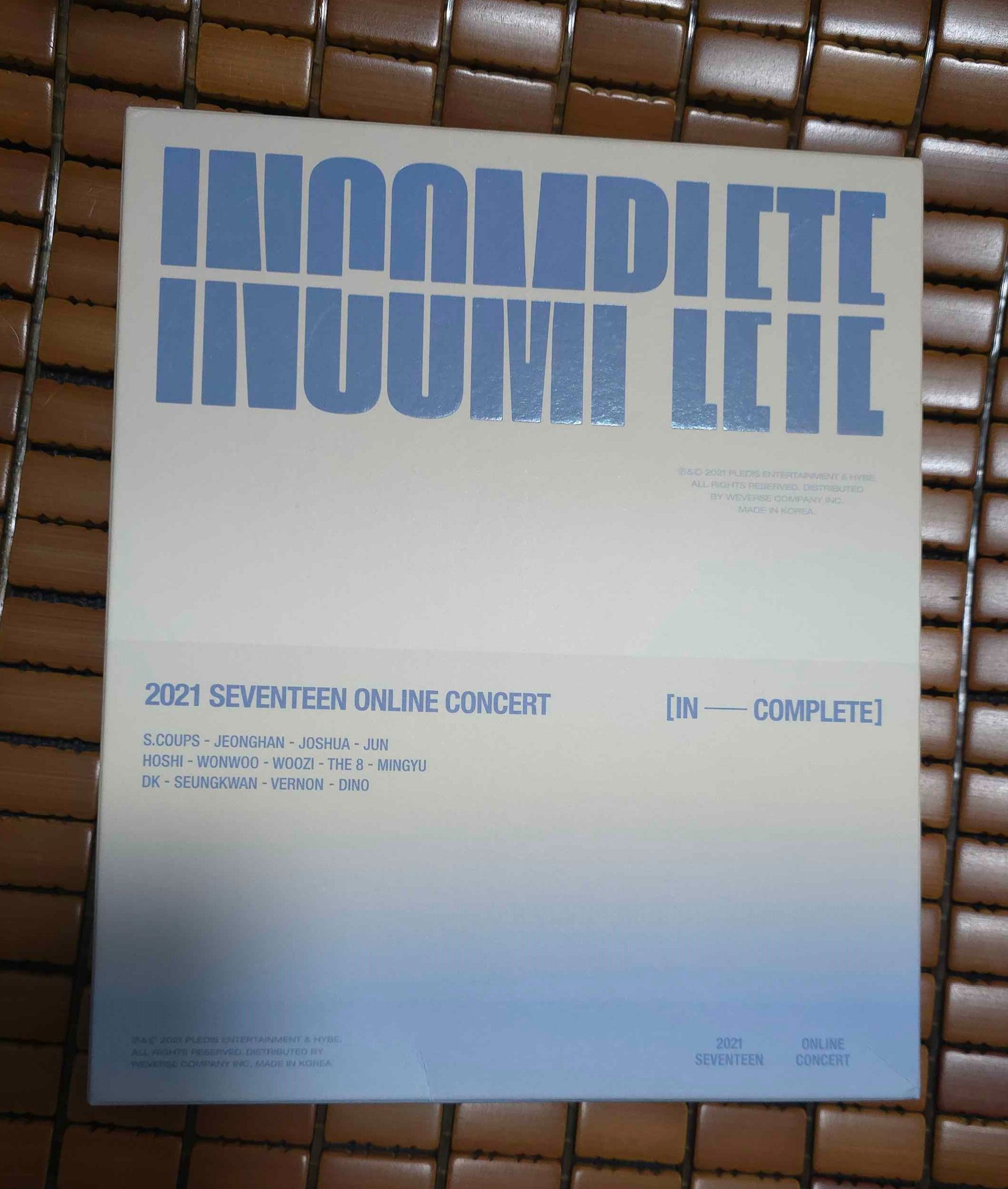 2021 incomplete (藍光)沒有小卡