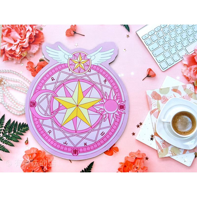 現貨  庫洛魔法使 小櫻 星之陣滑鼠墊