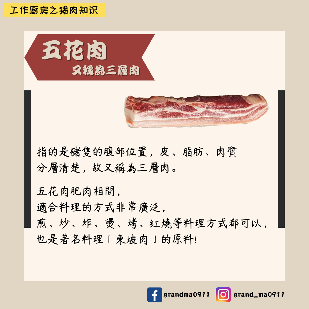 生鮮豬肉-五花肉（三層肉）｜可魯｜可炒｜可蒸｜
