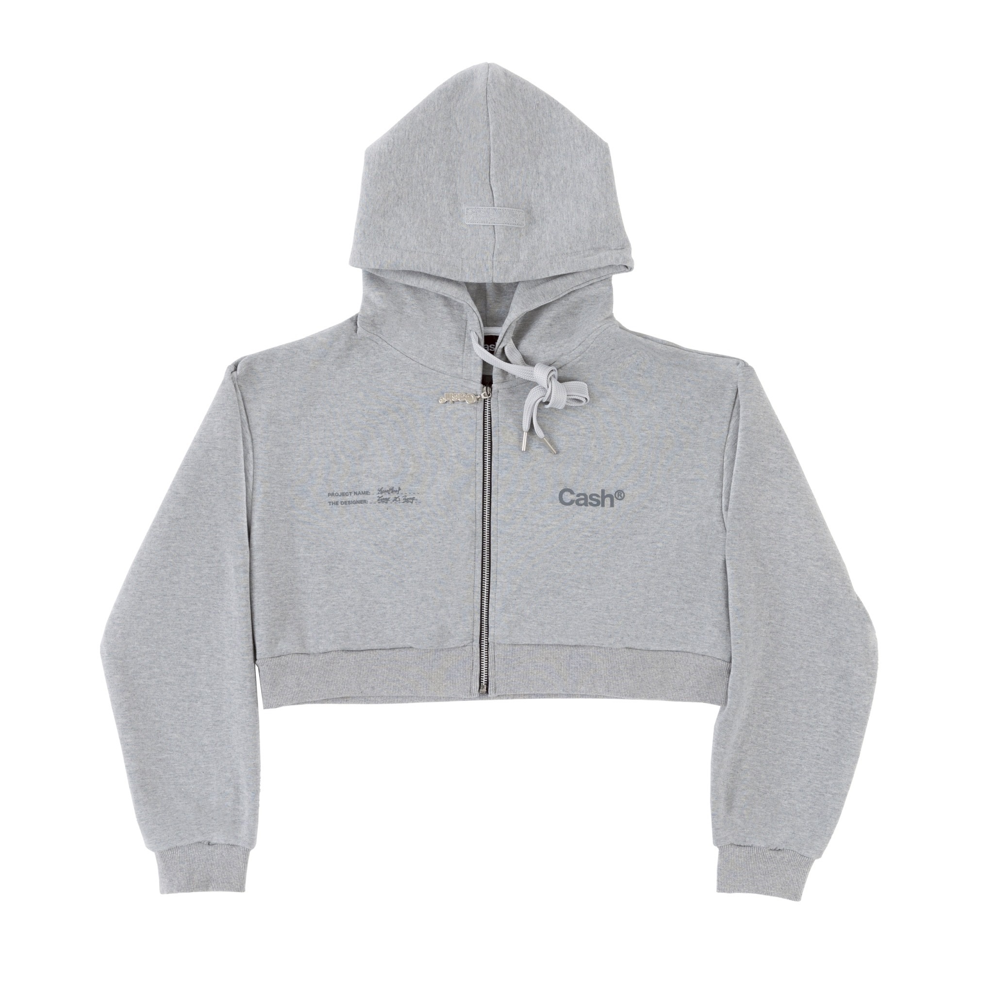 Cashonly clothing 25S/S -Gesso 4 Cropped Zip-up Hoodie