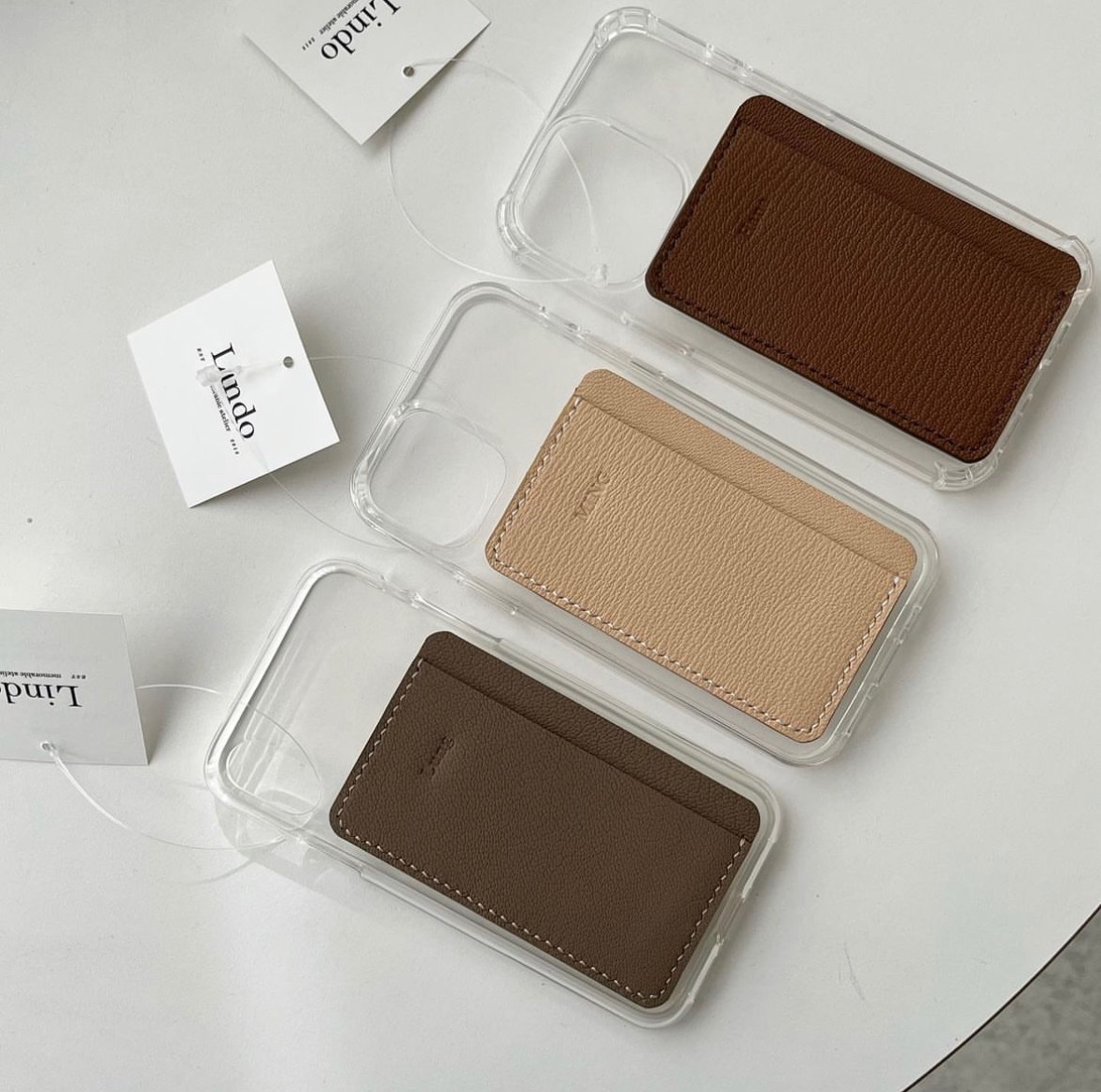 韓國代購🇰🇷韓國歐膩Lindo 手機殼 客製化皮革卡夾套手機 預購