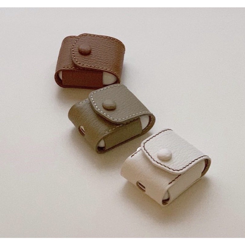 韓國代購🇰🇷韓國歐膩Lindo客製化皮革iphone耳機套 預購