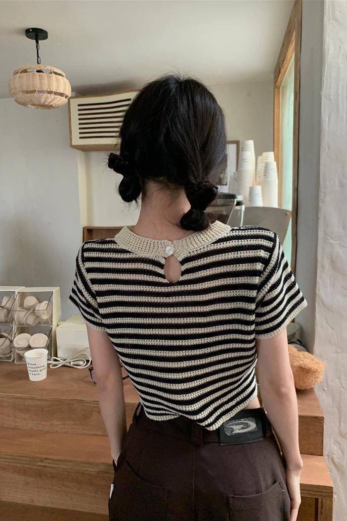 黑白條紋短袖