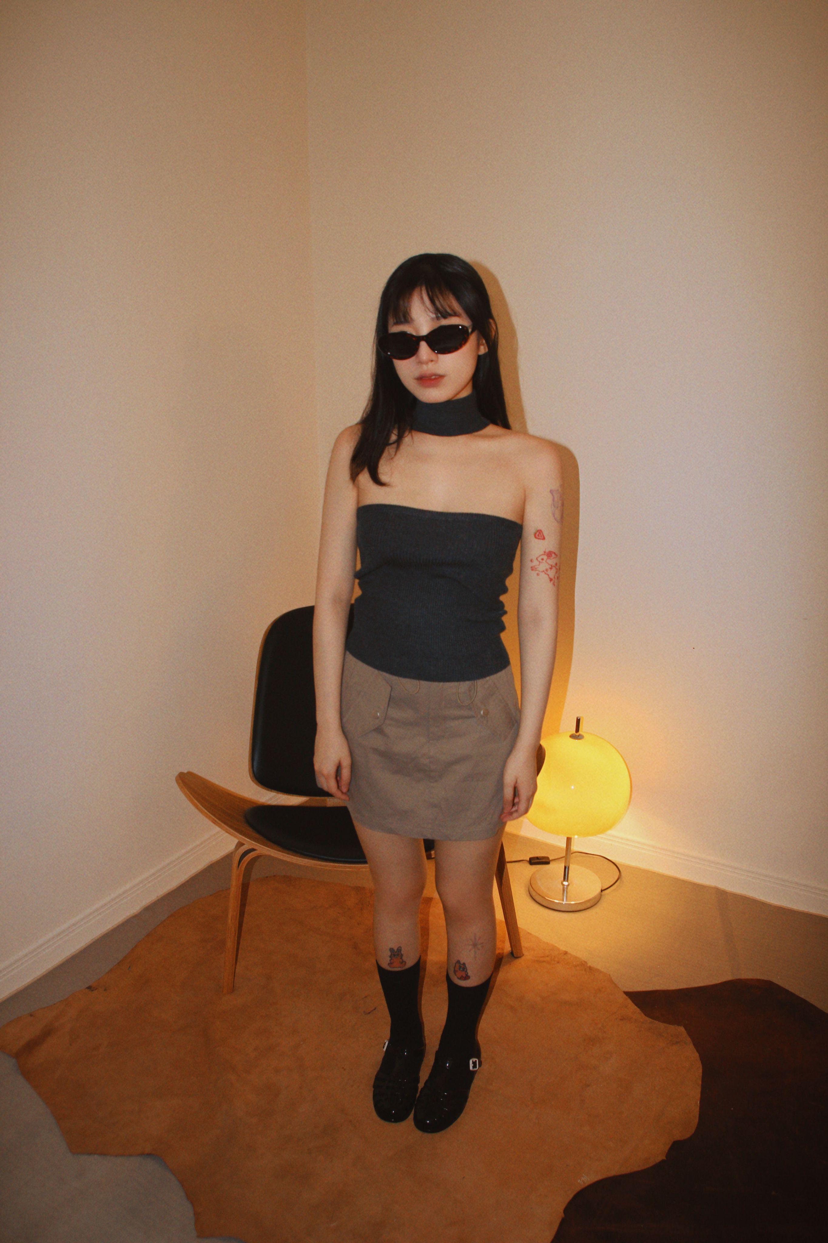 JOINI挖空針織上衣