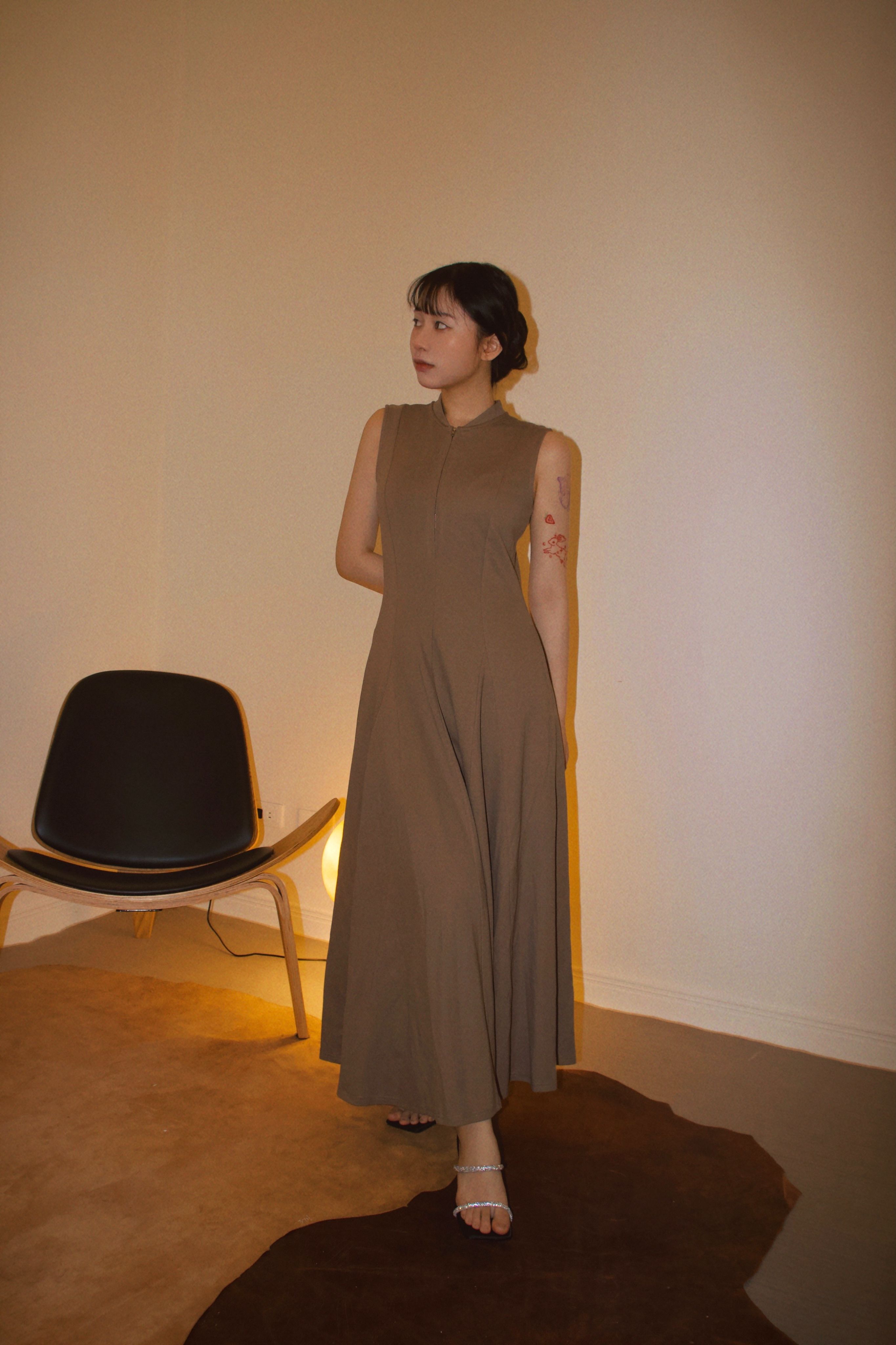 JOINI棉質連身長裙 設計款