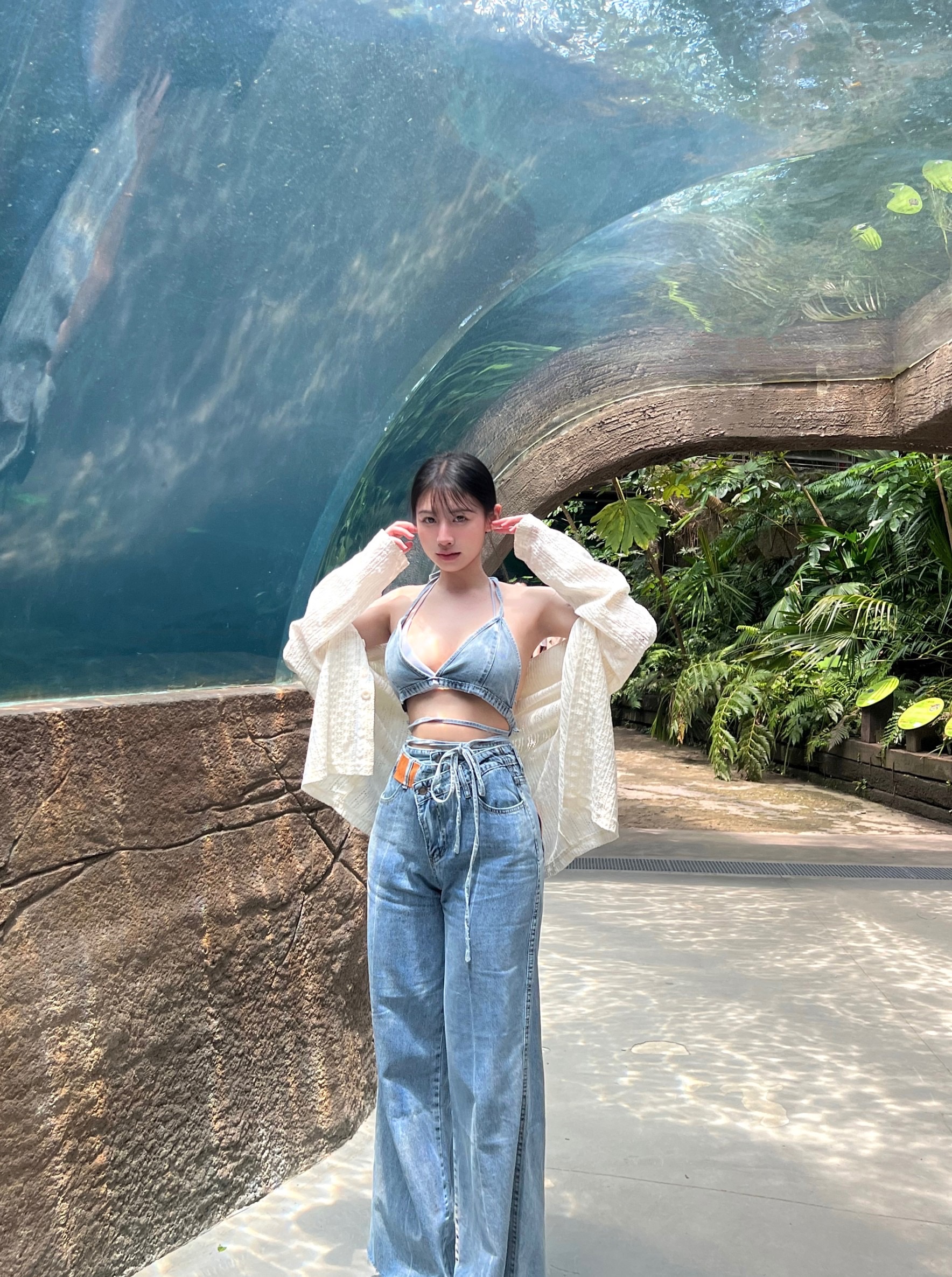 丹寧比基尼套裝（含褲裝）