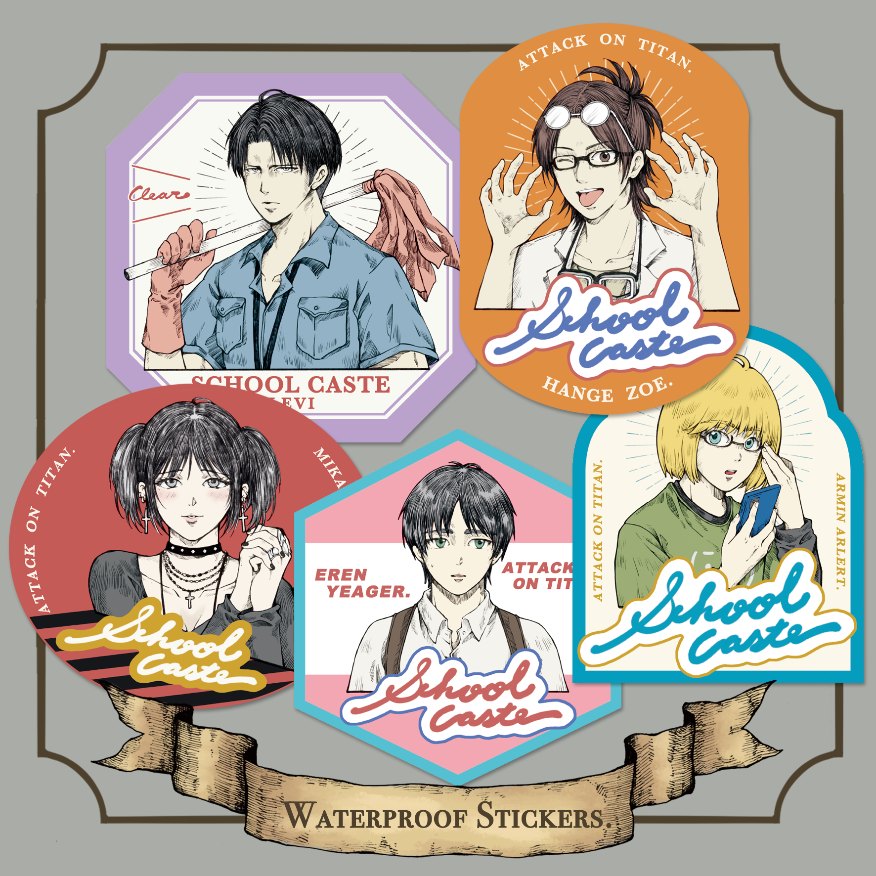 【 二創|進擊的巨人 】美高・防水大貼紙