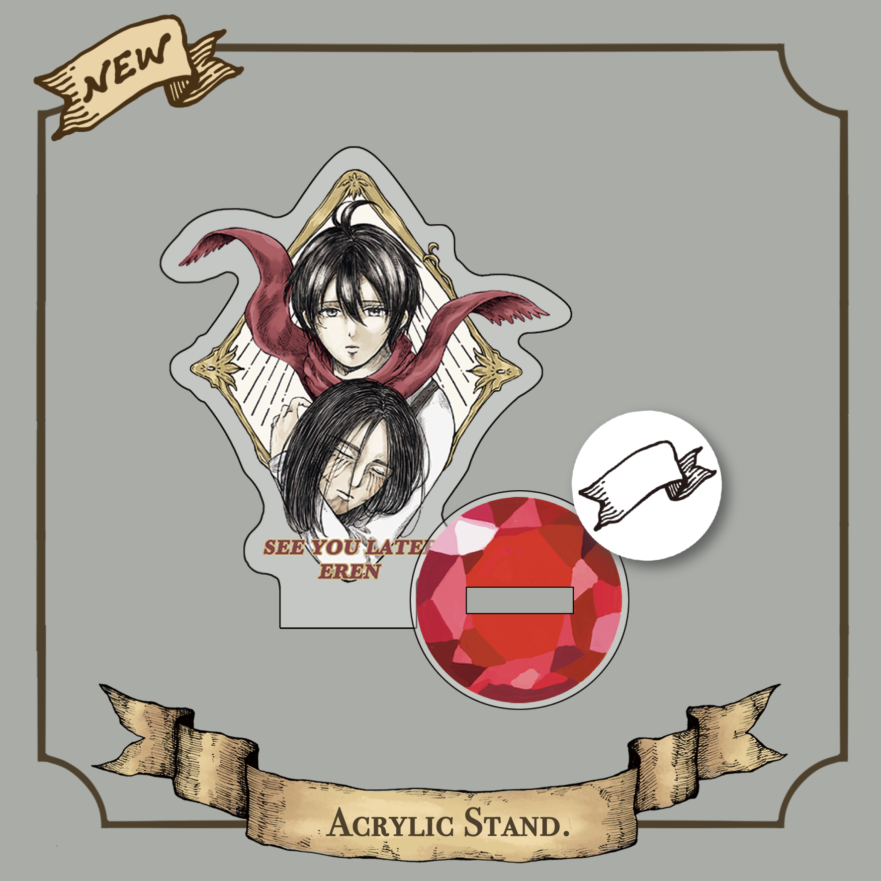 【 二創|進擊的巨人 】壓克力立牌印章