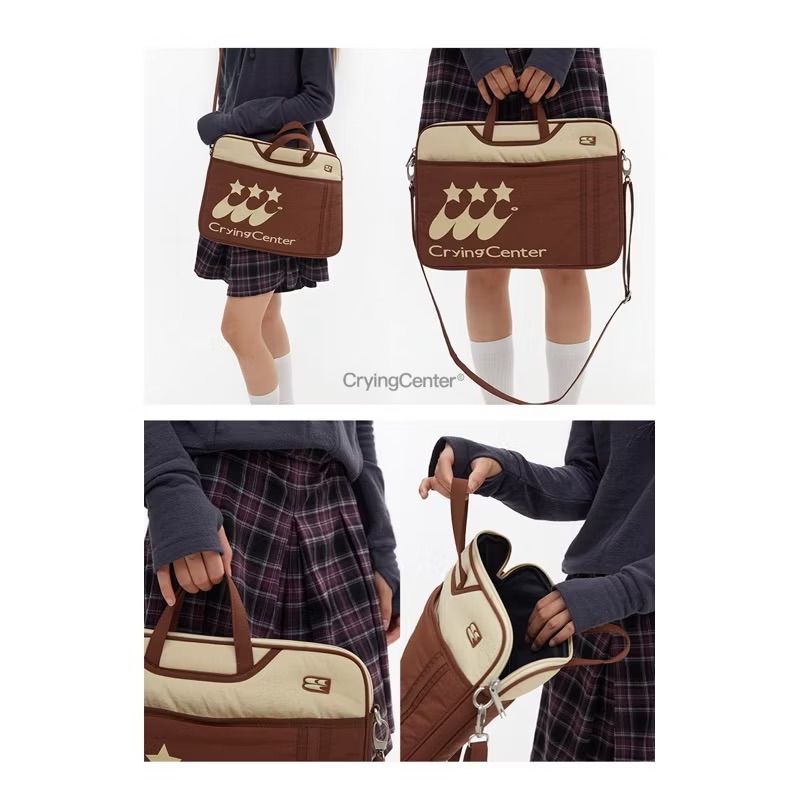 現貨🪐 CryingCenter 彗星logo電腦包 16寸筆電包 電腦包 背帶手提包 哭喊中心