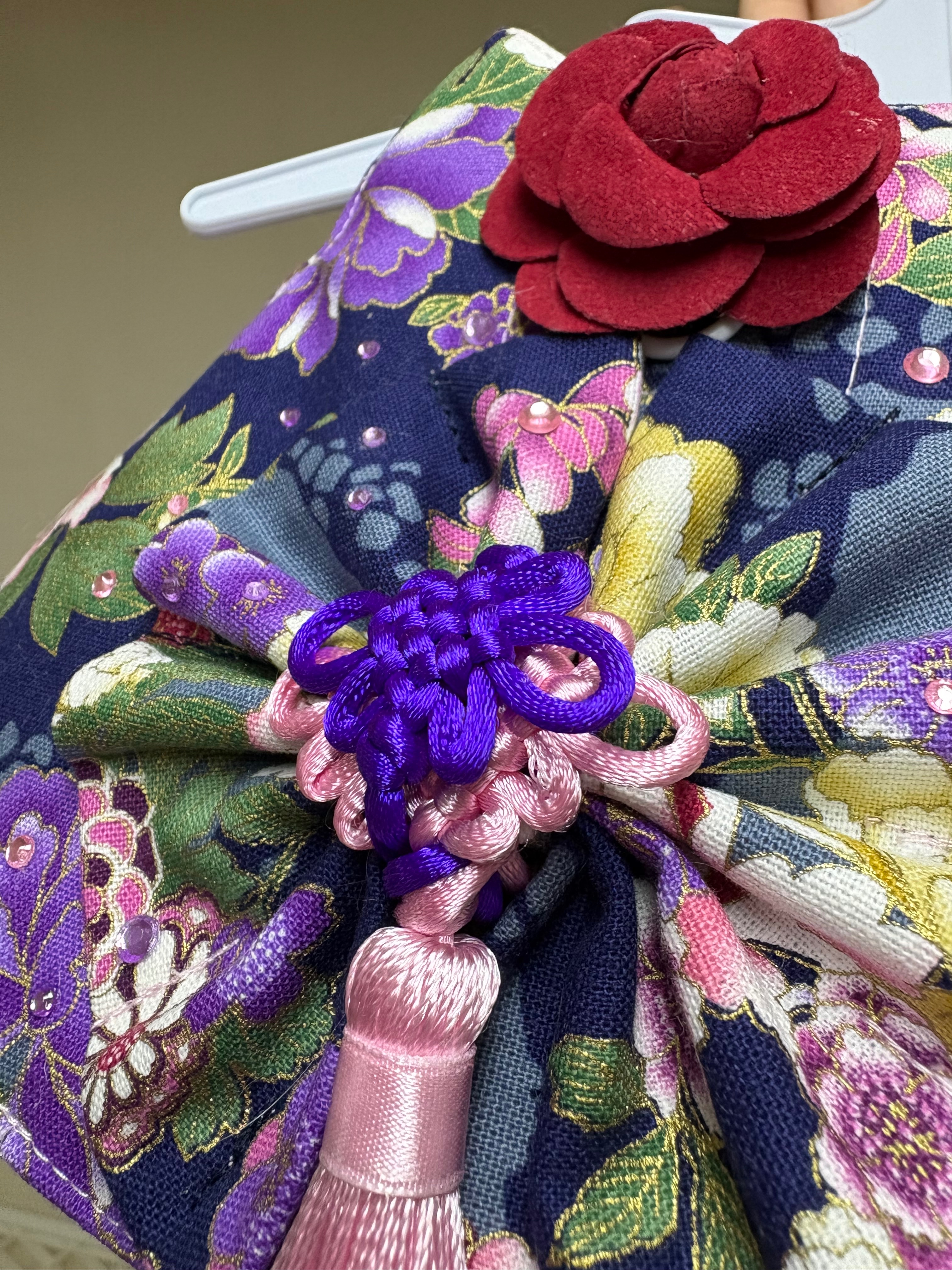 兔兔洋裝🐰手作L號2.2到3kg牽繩衣🏆純棉寵物兔用胸背帶胸背衣、可調帶長可扣牽繩，兔體工學，台灣製