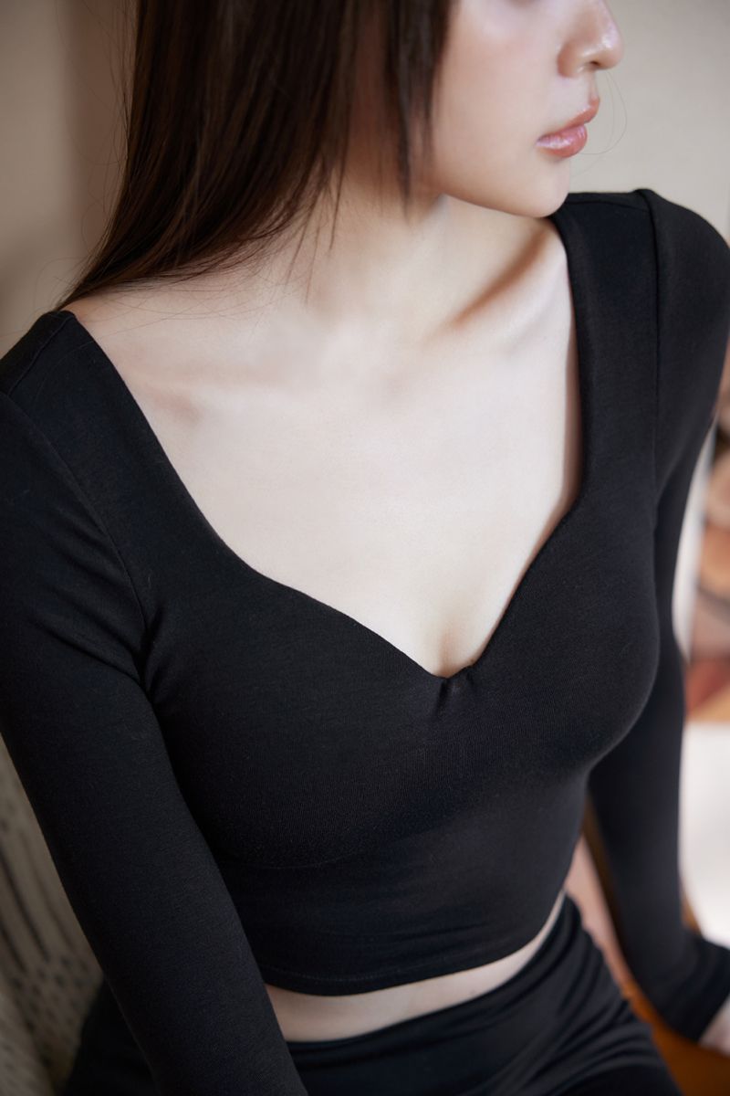 V領熔岩發熱Bra Top