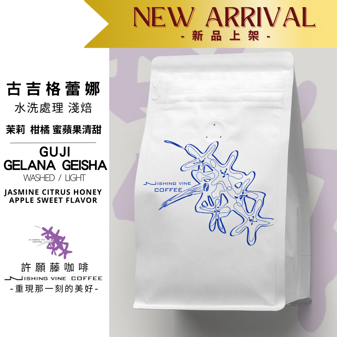【 許願藤咖啡-古吉】「格蕾娜」-淺中焙 日曬處理法G1 咖啡豆 咖啡粉