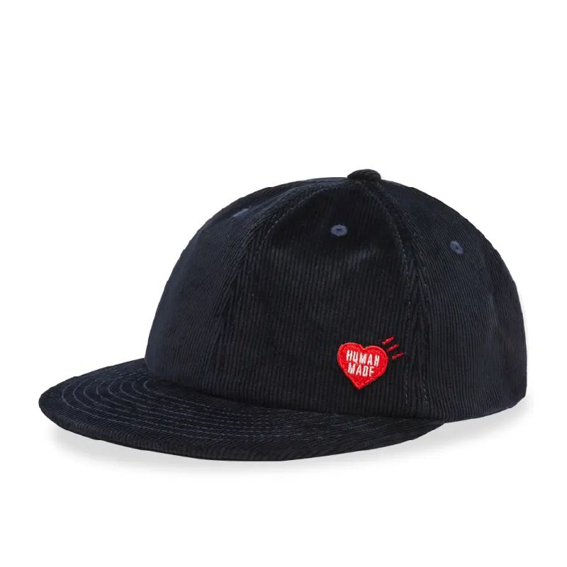 HUMAN MADE CORDUROY BALL CAP NAVY 燈芯絨 愛心logo帽