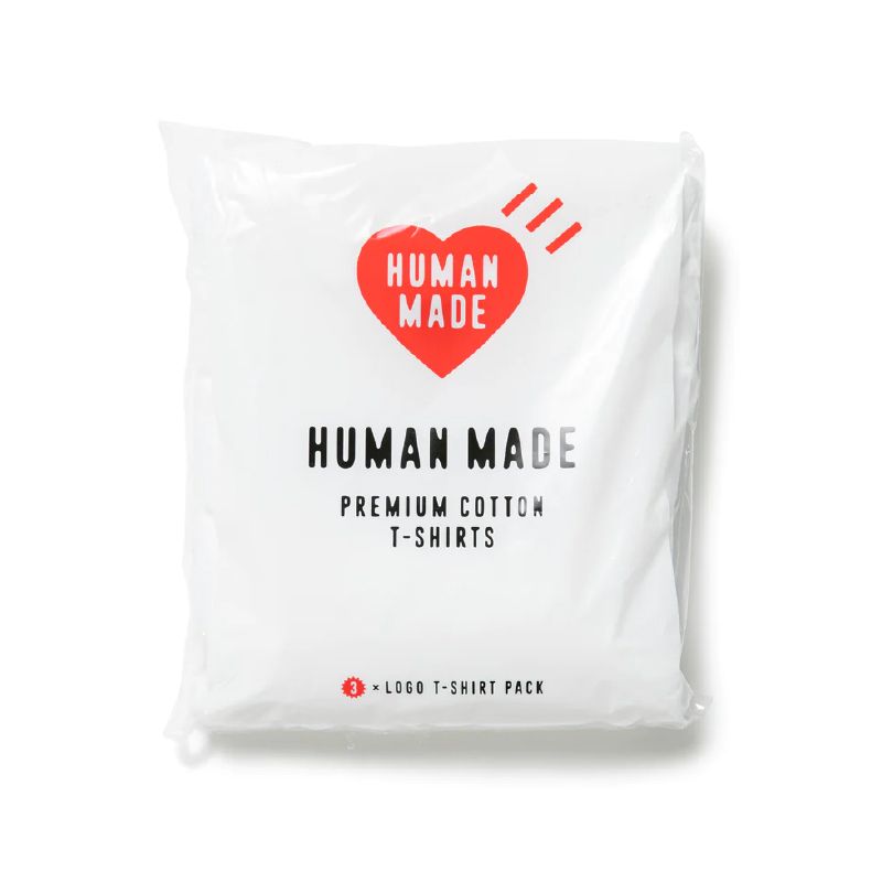 HUMAN MADE TEE - 3 PACK 白色