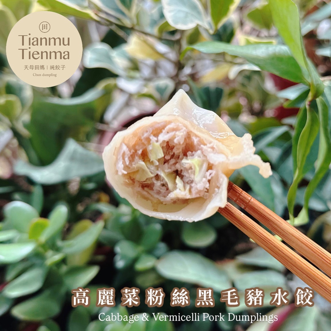 高麗菜粉絲黑毛豬水餃