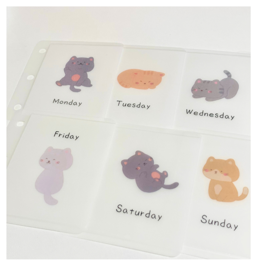 【Penmeet】韓國現金資料袋 A9貓咪現金袋 可愛喵喵 存錢 儲蓄規劃 存錢大挑戰