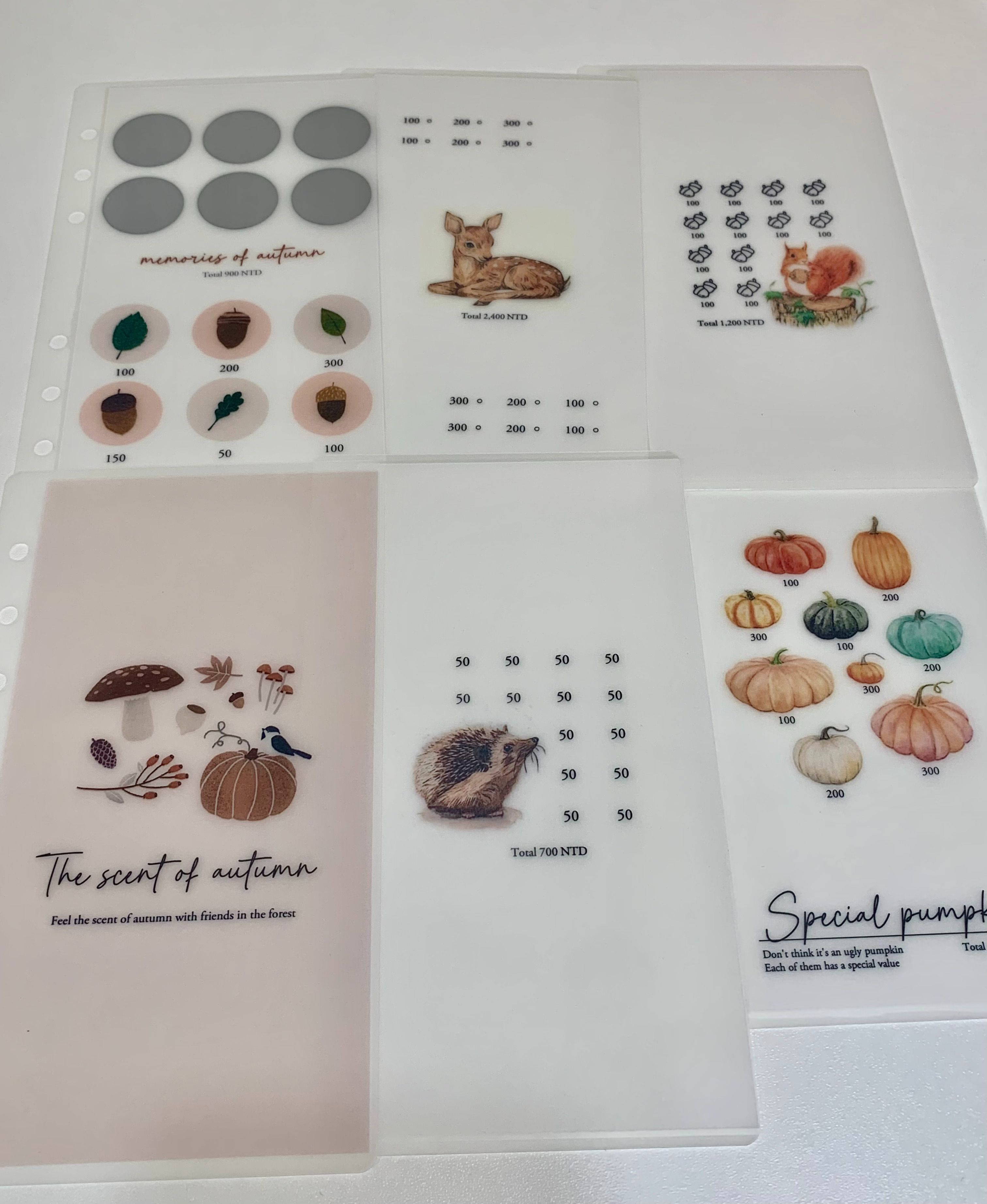 【Penmeet】秋天：大自然的黃金時刻現金袋