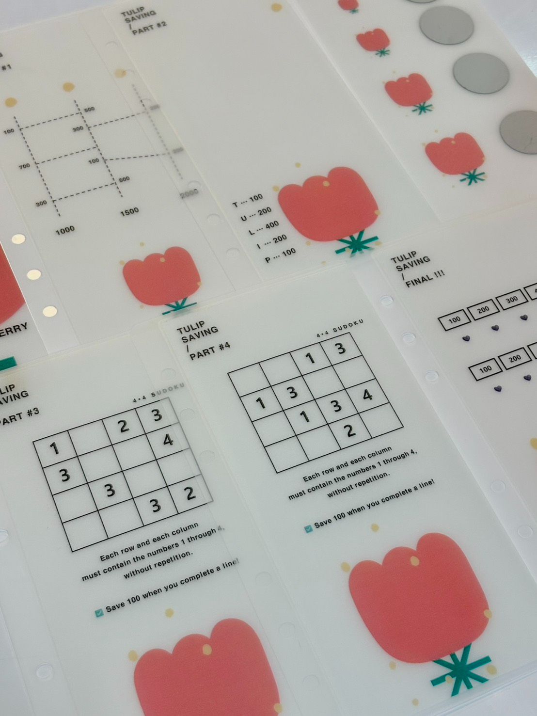 【Penmeet】A6 鬱金香存錢袋