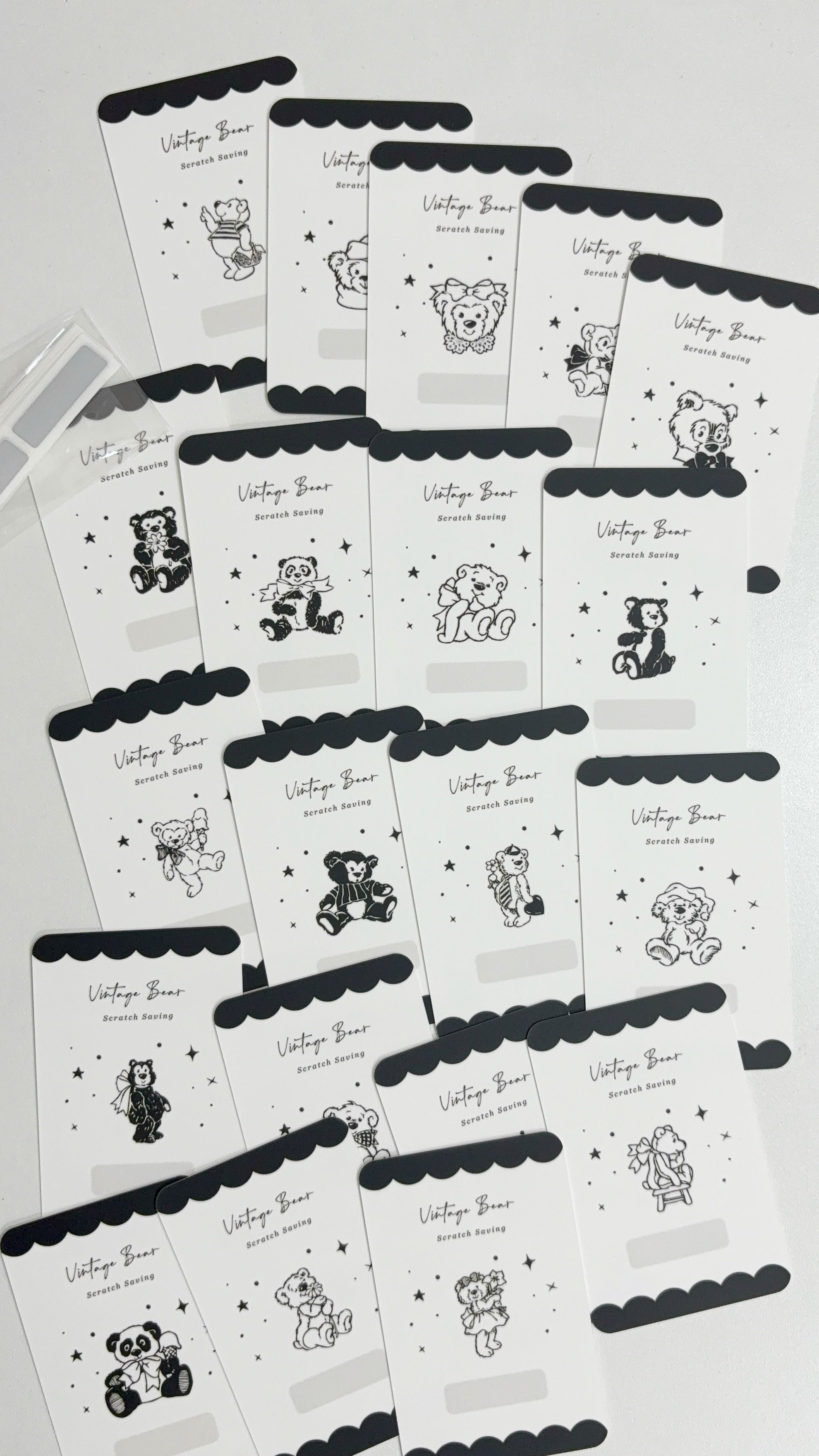 umm 商品系列 復古熊白色刮刮卡含盒子