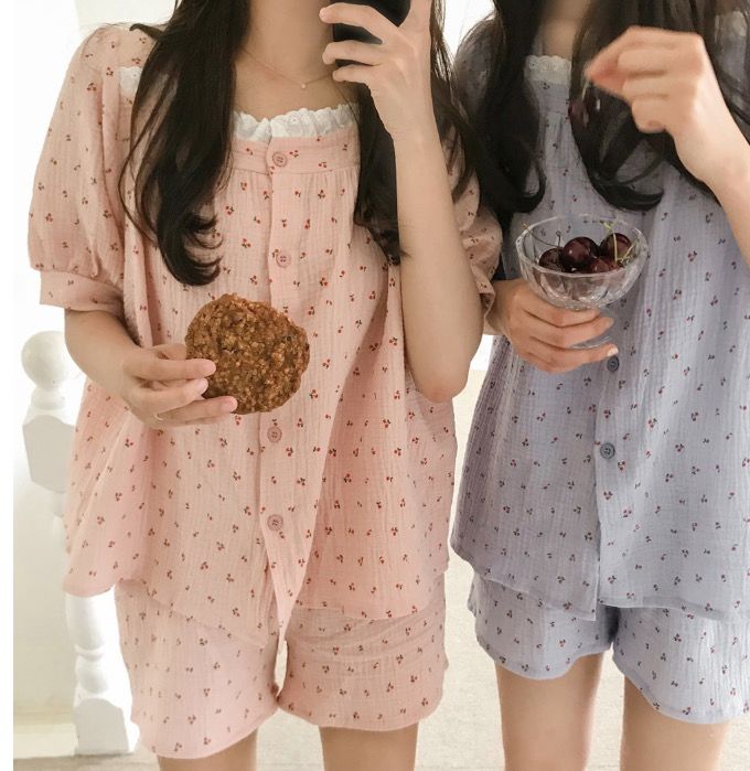 🍒 J’eu 蕾絲櫻桃一件式/兩件式 체리 프릴 요루면
