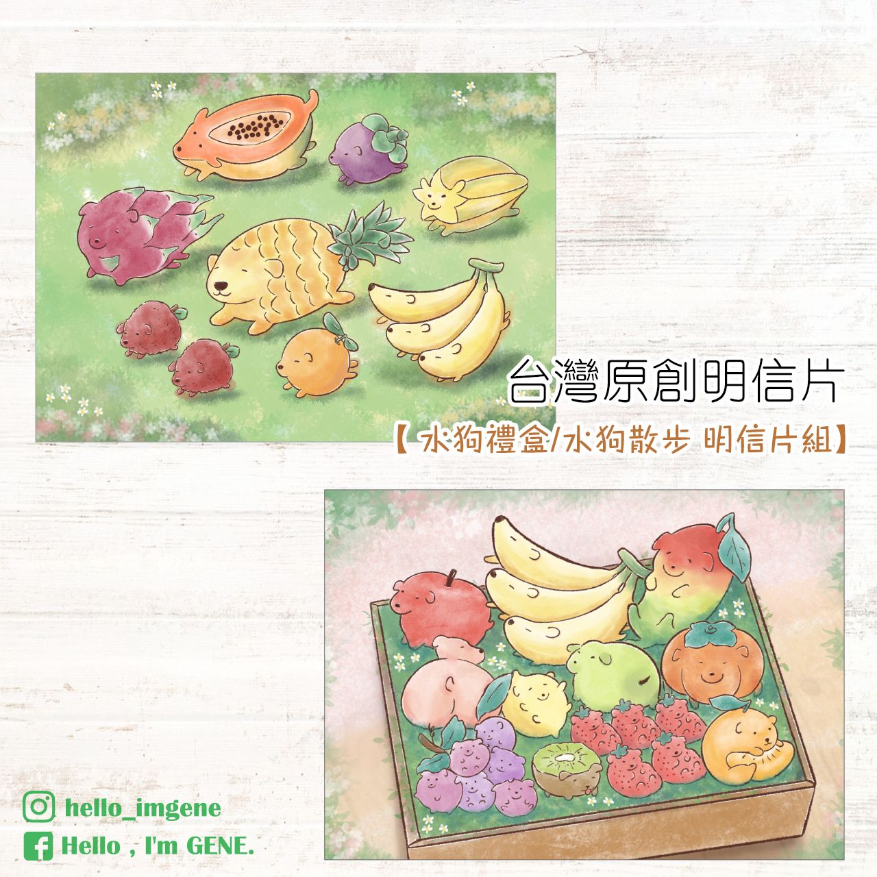 水狗系列-水狗禮盒/水狗散步＆蘋狗航空貼紙