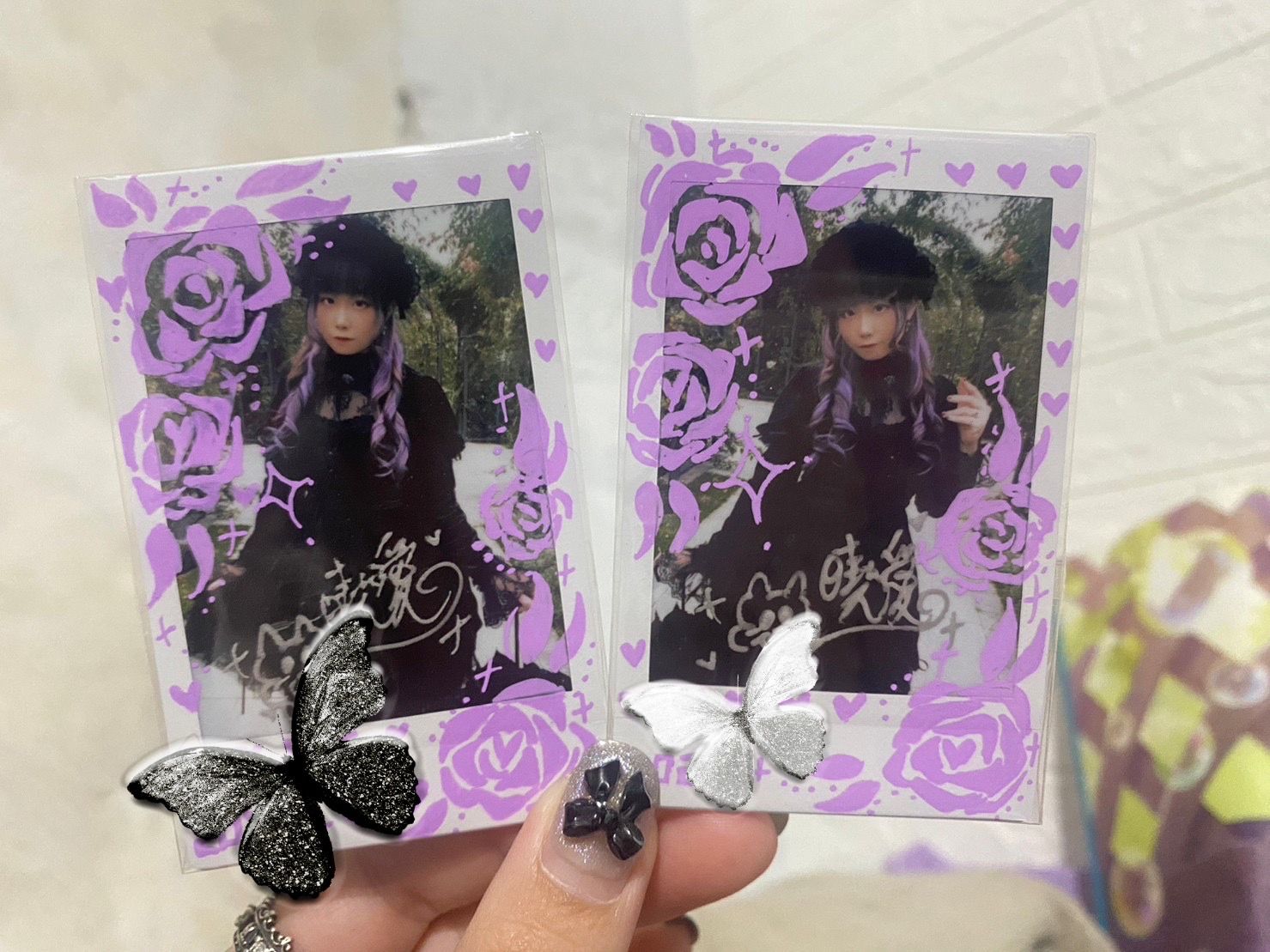 （賣完 已絕版）曉愛✦暗黑歌德玫瑰園✞ 拍立得 / 此款只有精緻簽繪