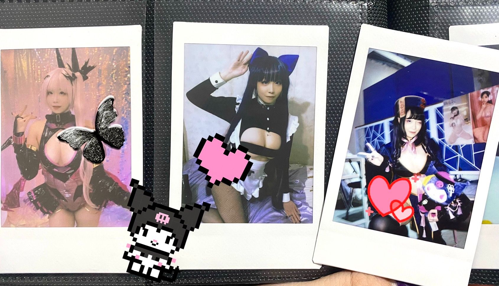 （賣完 已絕版）曉愛✦ （僅剩華麗拍）展覽 造型 拍立得  吊帶襪天使 ＆ 殭屍 ＆魅魔 艾薇露琪亞