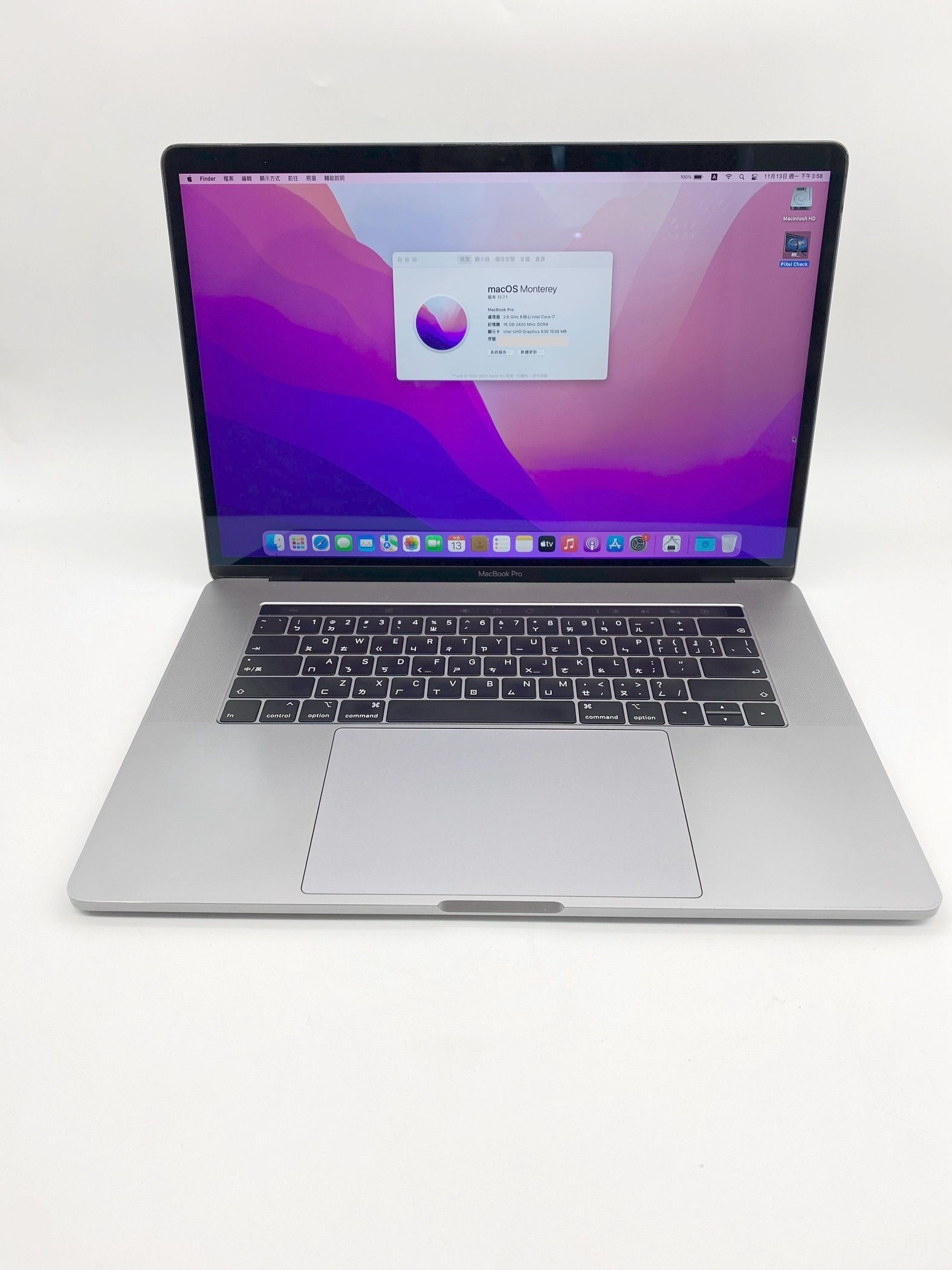 MacBook Pro 15＂ 2018[Core i7-2.6 GHz]