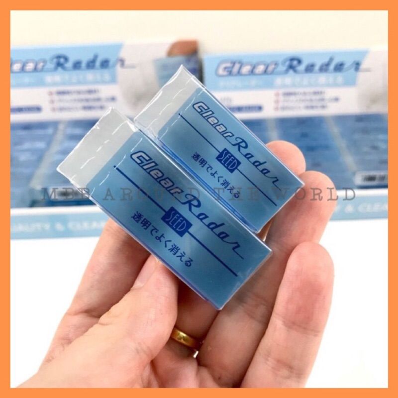 日本SEED Clear Radar透明橡皮擦 擦布 擦子 日本文具 超美橡皮擦