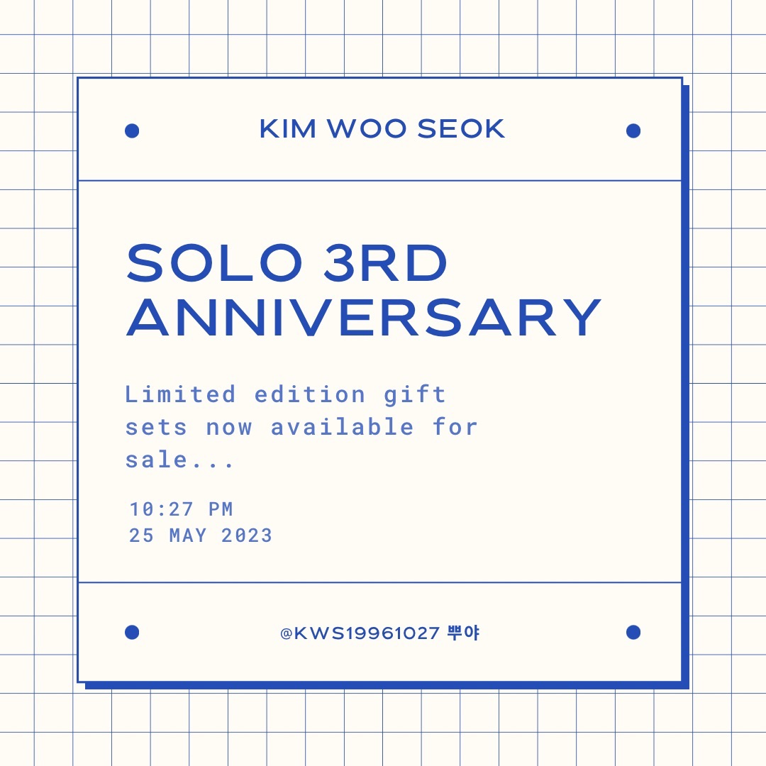 （自製）宇碩 solo 3週年禮包