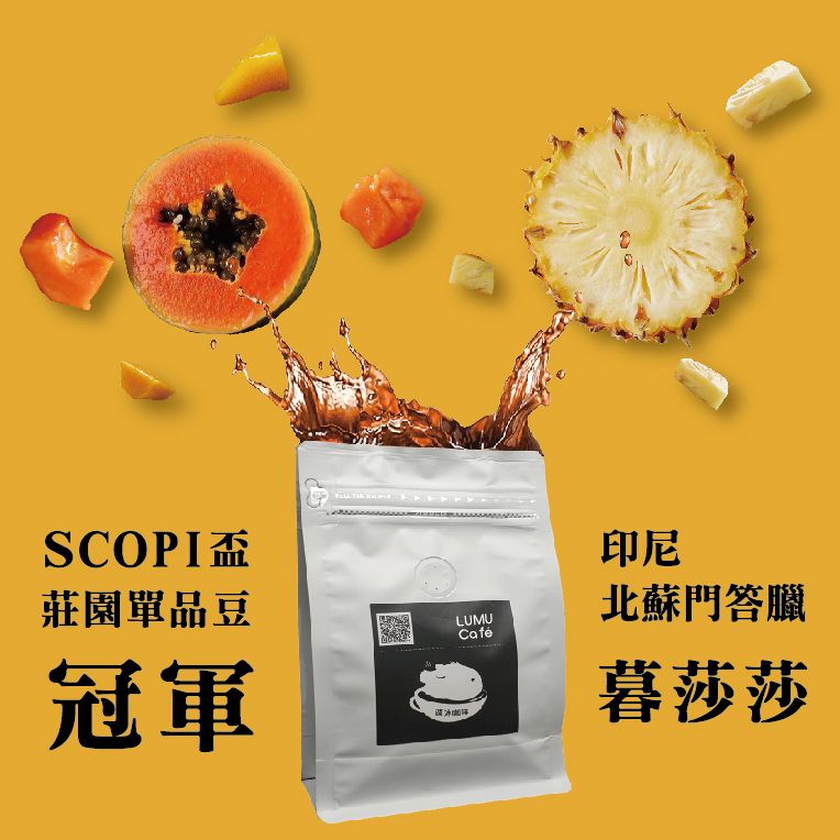 印尼SCOPI冠軍豆 北蘇門答臘 亞齊省 迦佑山 暮莎莎 日曬 淺烘焙 單品莊園 單品手沖 接單烘焙 咖啡豆 瀘沐咖啡