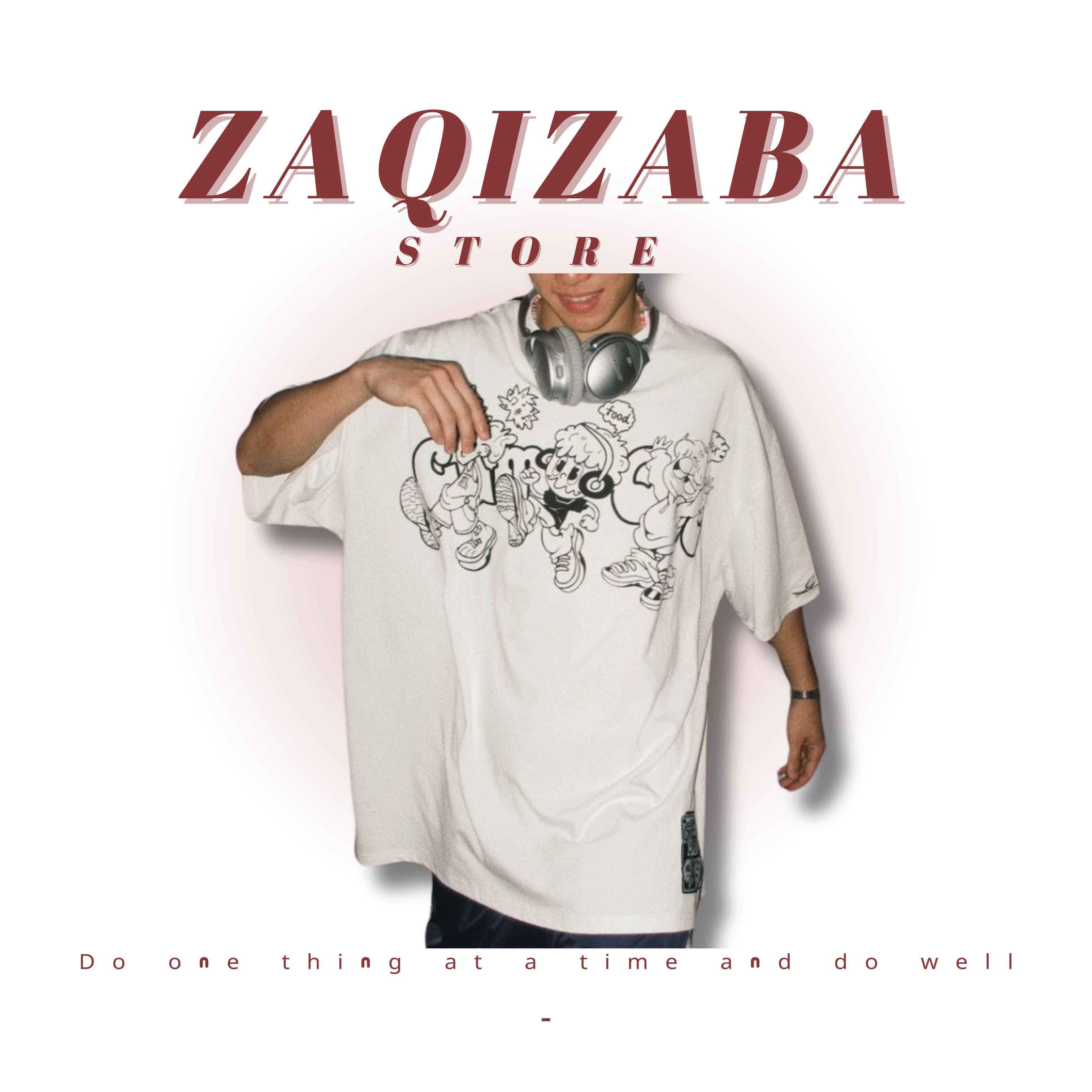 【100%純棉】惡棍美式卡通印花踢恤