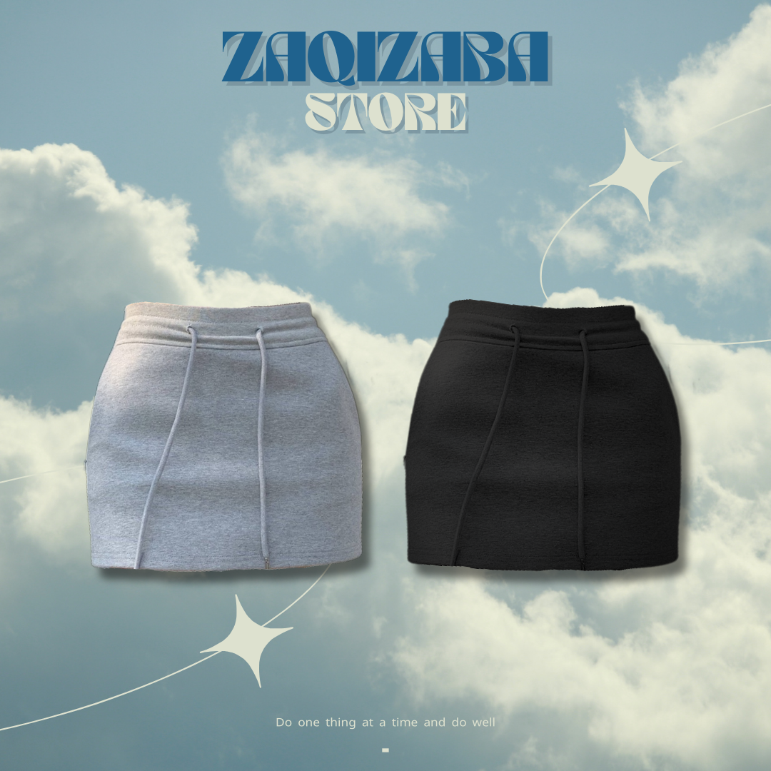 高腰a字顯瘦半身純棉包臀裙